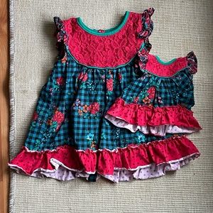 EUC Matilda Jane top with matching doll outfit